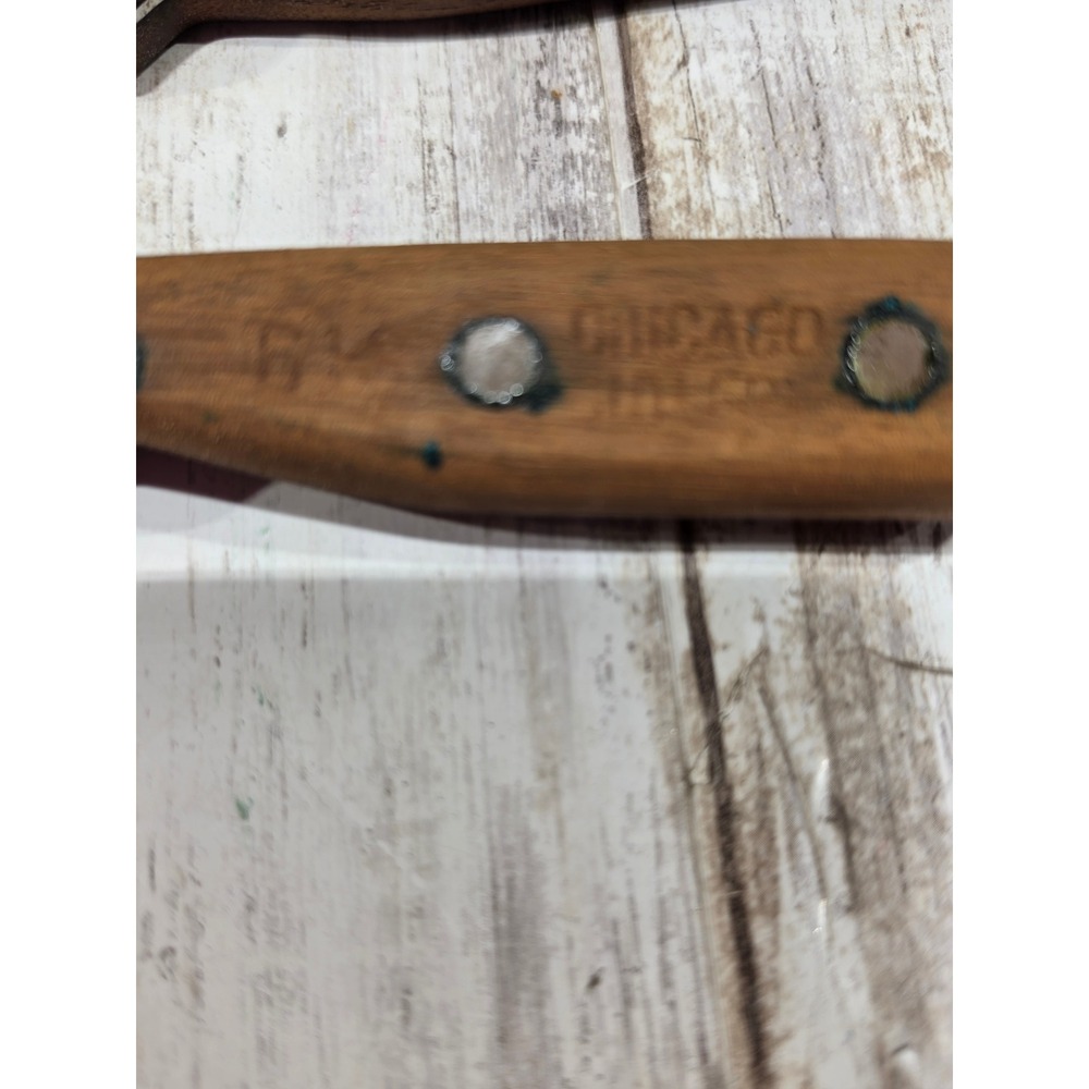 Chicago Cutlery Vintage Knife Set Walnut Wood Handles‎ with Block 7-Piece Set - Picture 12 of 16